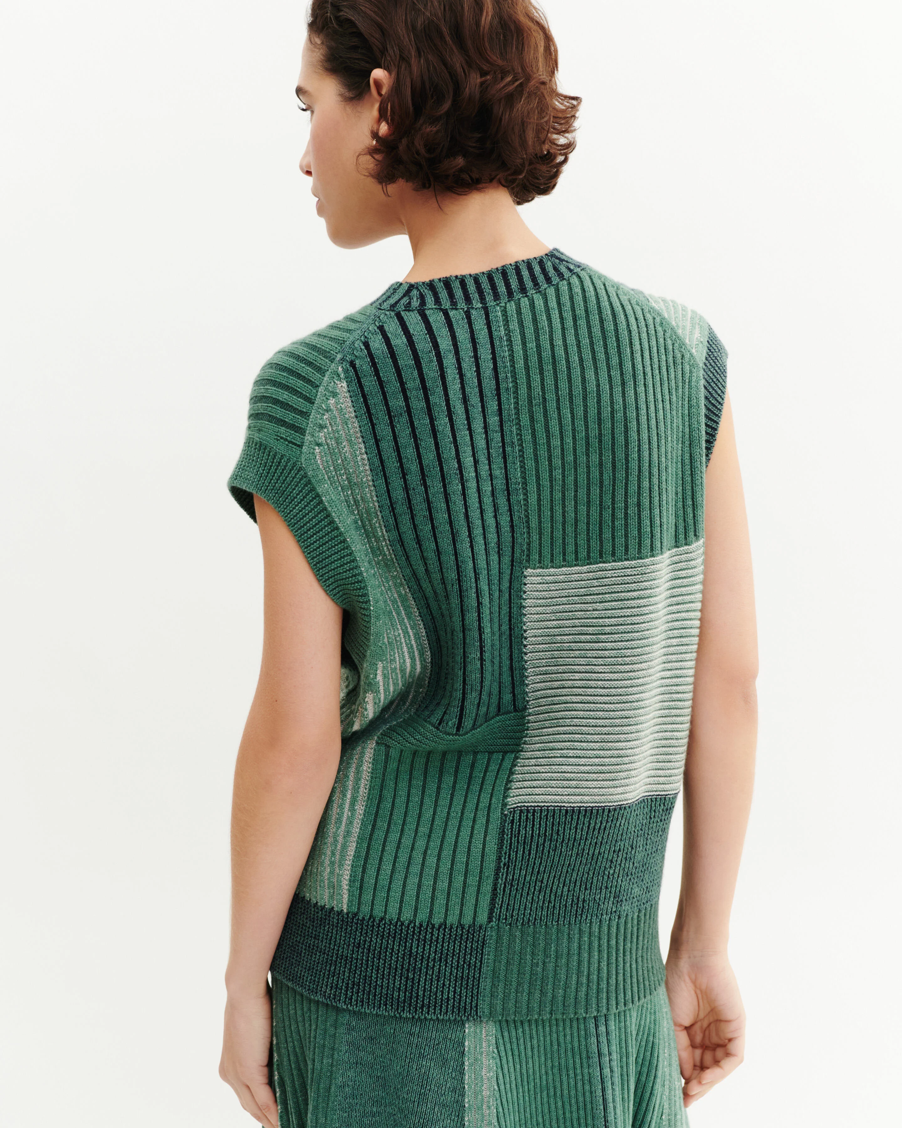 Pull sans manches patchwork - Image 3